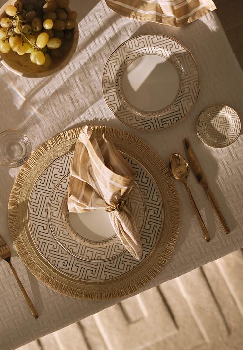 H&M - 2 Pack round place mats - light beige