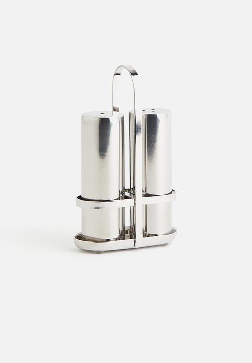 H&M - Metal salt and pepper shakers - silver-coloured