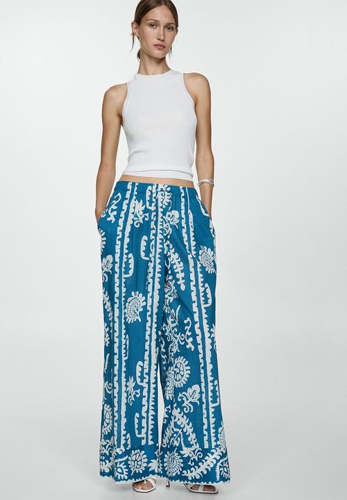 MANGO - Trousers Nemo - Medium Blue