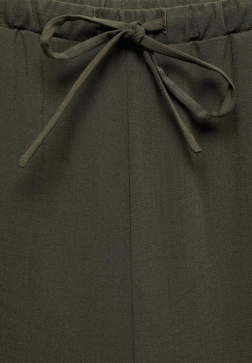MANGO - Trousers Riga - Beige/Khaki