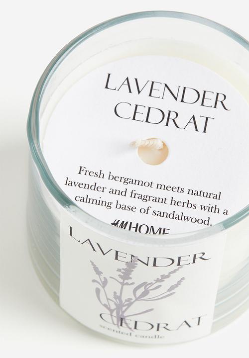 H&M - Scented candle in glass holder - white 
