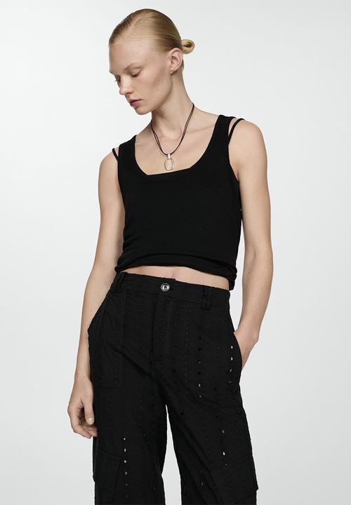 MANGO - Trousers Oslo - Black