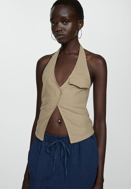 MANGO - Trousers Indie - Dark Blue