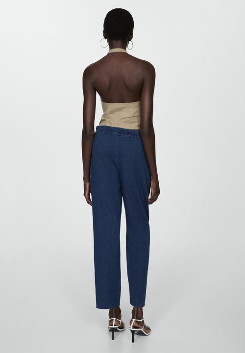 MANGO - Trousers Indie - Dark Blue