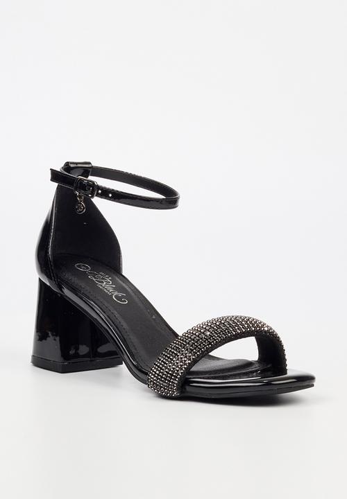 Miss Black - Bardot 3 block heel - black