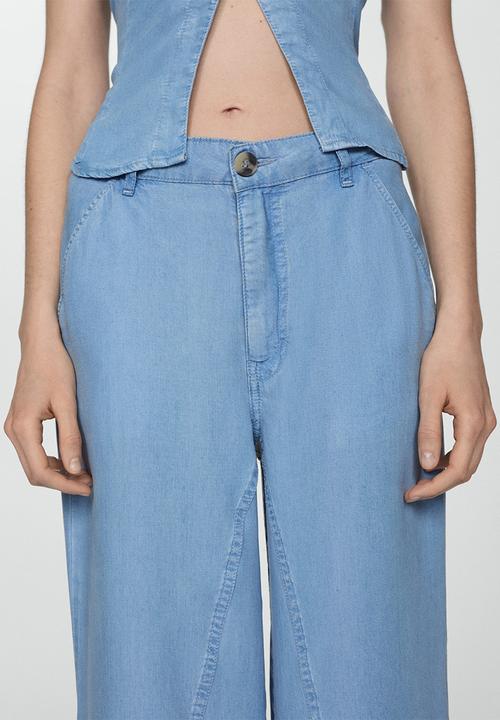 MANGO - Trousers Bianca - Open Blue