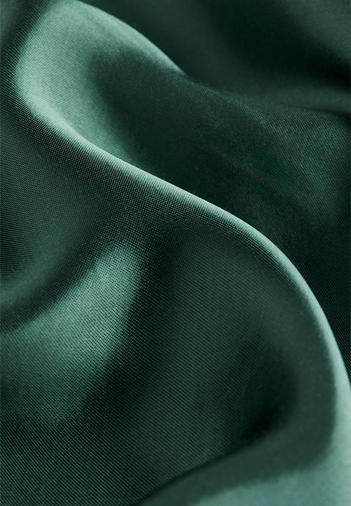 H&M - Satin skirt - teal 