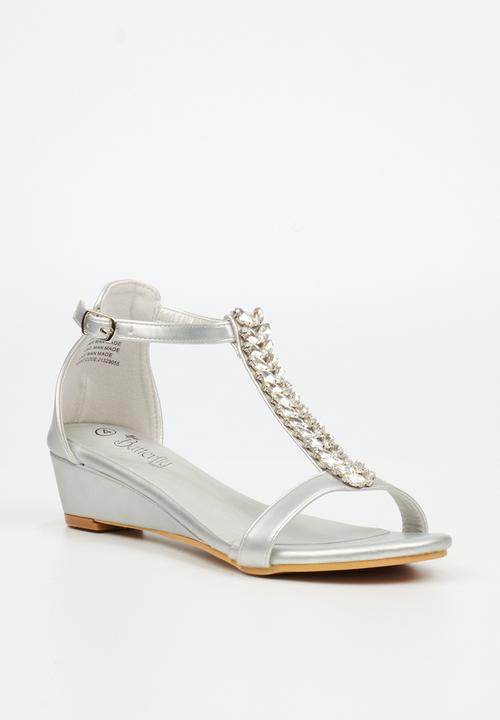 Butterfly Feet - Kenna 1 wedge - silver