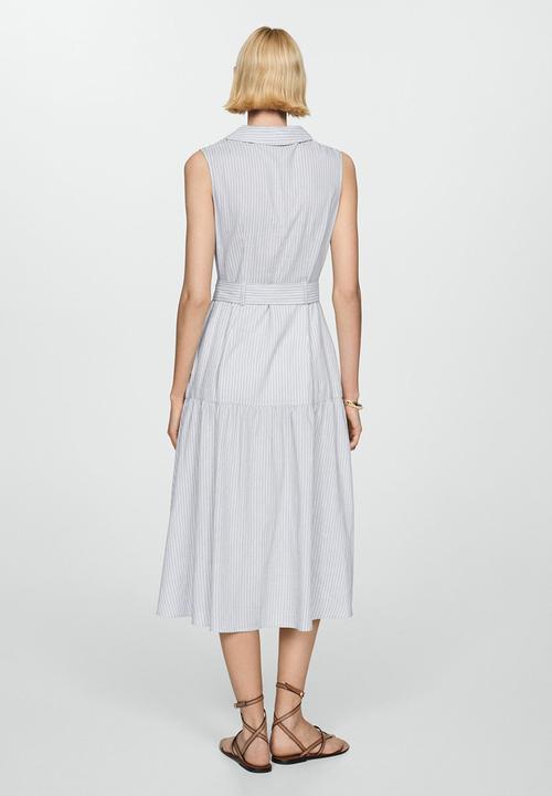 MANGO - Dress Zamore - Medium Blue