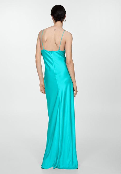 MANGO - Dress Aurora - Turquoise