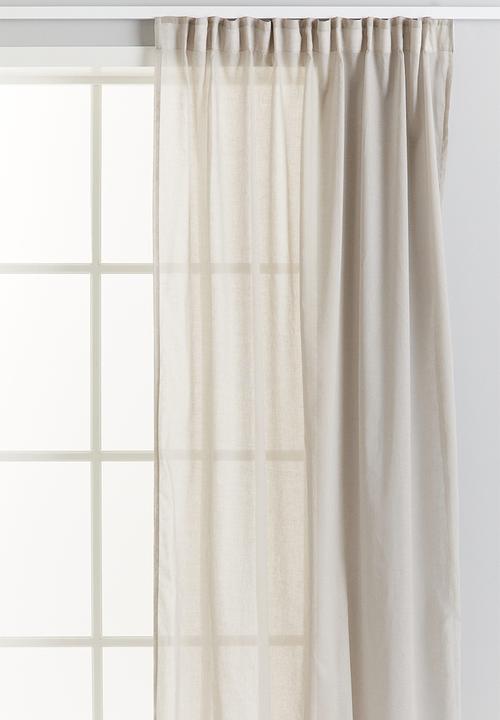 H&M - 2-Pack airy multiway curtains - light beige