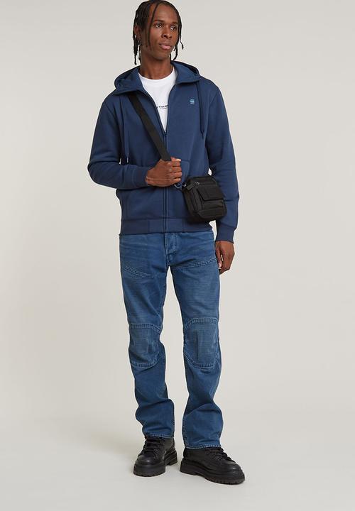 G-STAR - Premium core hdd zip sw long sleeve - dk sea blue