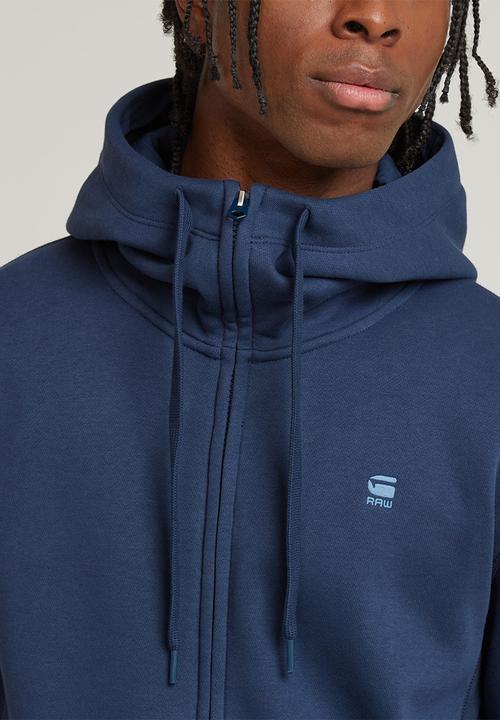 G-STAR - Premium core hdd zip sw long sleeve - dk sea blue