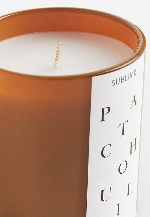 H&M - Scented candle in a glass holder - dark mustard yellow
