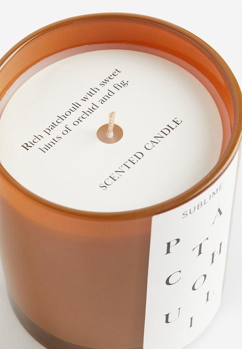 H&M - Scented candle in a glass holder - dark mustard yellow