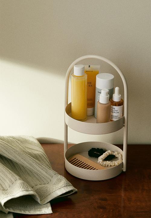 H&M - Two-tiered tray - light beige