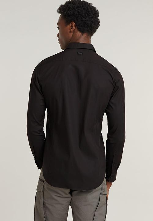 G-STAR - Uniform Slim Shirt l\s - dk black