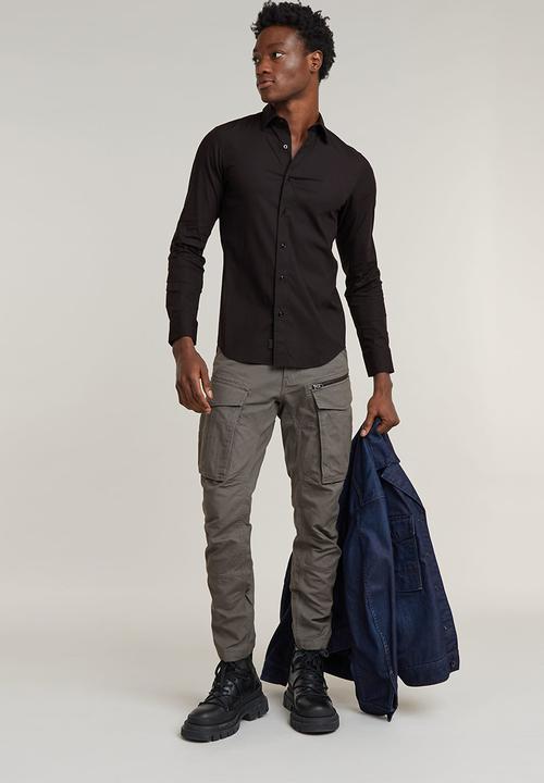 G-STAR - Uniform Slim Shirt l\s - dk black