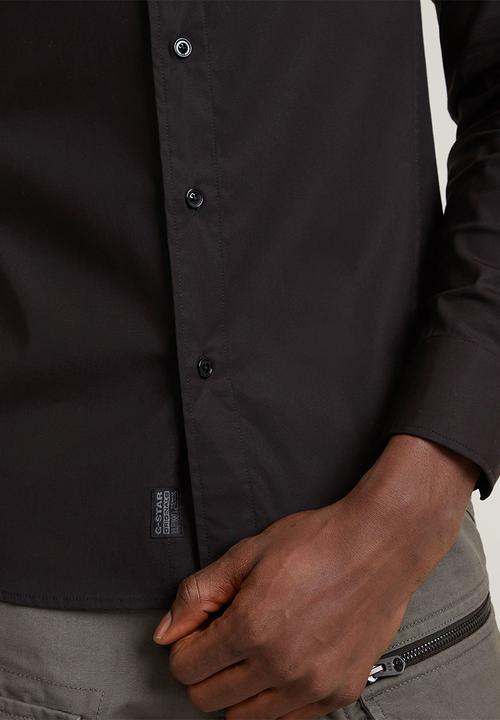 G-STAR - Uniform Slim Shirt l\s - dk black