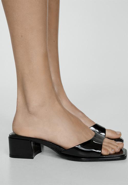 MANGO - Welt mule heel - black