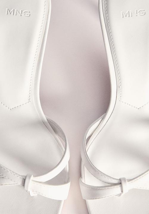 MANGO - Plane midi heel - white