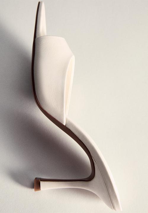 MANGO - Pepyv mule heel - white
