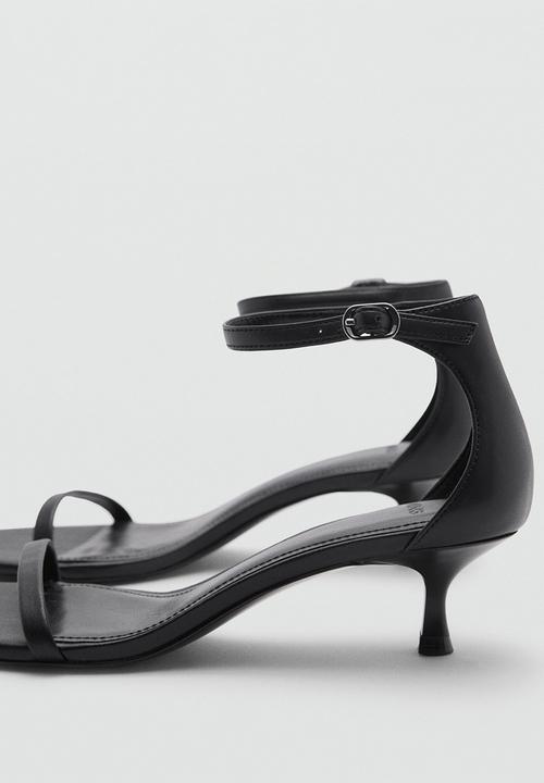 MANGO - Flora midi heel - black