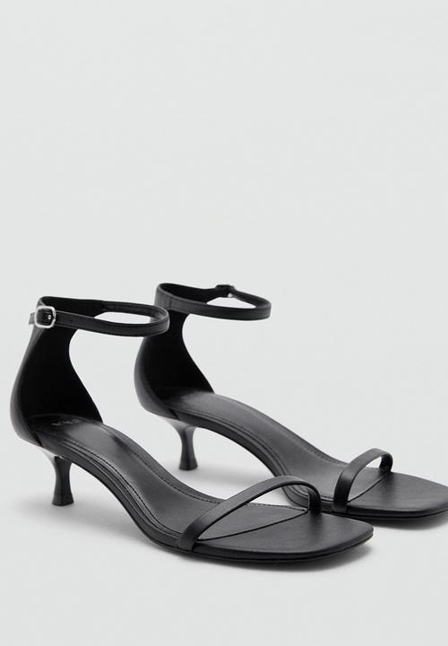 MANGO - Flora midi heel - black