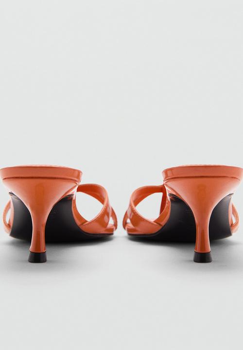 MANGO - Plane1 midi heel - orange