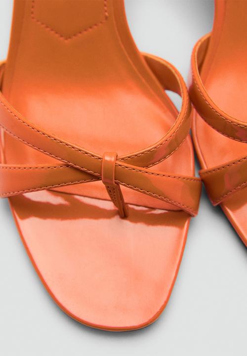 MANGO - Plane1 midi heel - orange