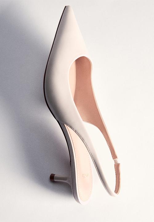 MANGO - Sling slingback heel - light beige