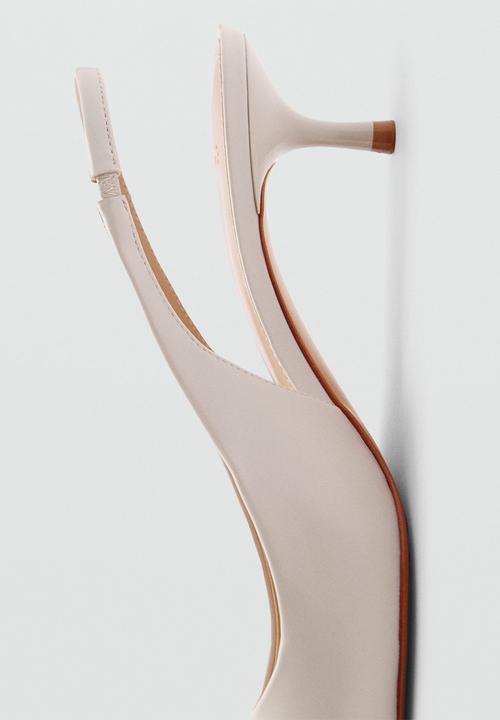 MANGO - Sling slingback heel - light beige