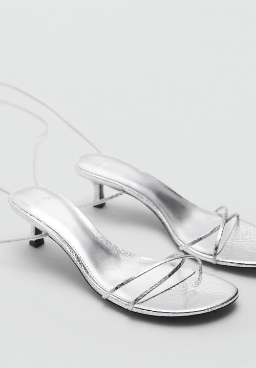 MANGO - Mara strappy heel - silver