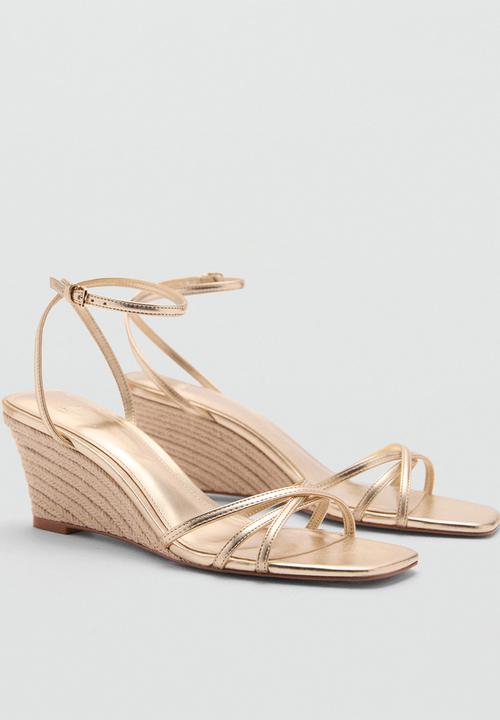 MANGO - Sibi wedge - gold