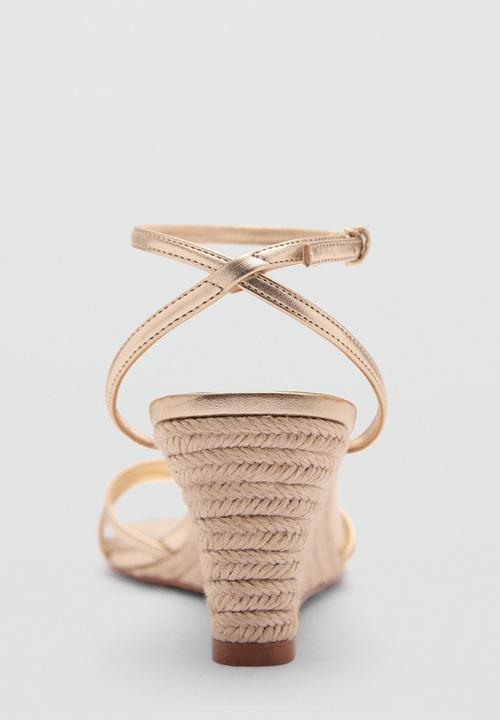 MANGO - Sibi wedge - gold