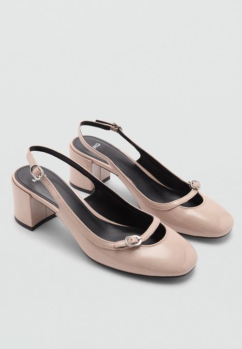 MANGO - Lole slingback block heel - light pastel pink