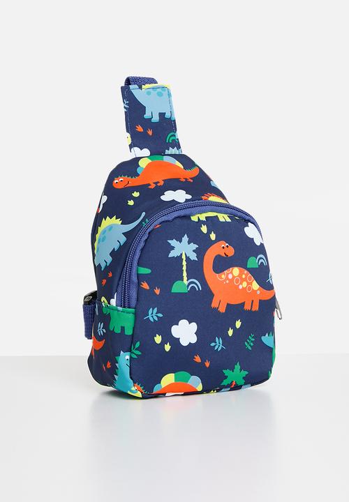 Pop Candy - Dino print shoulder bag - dark blue