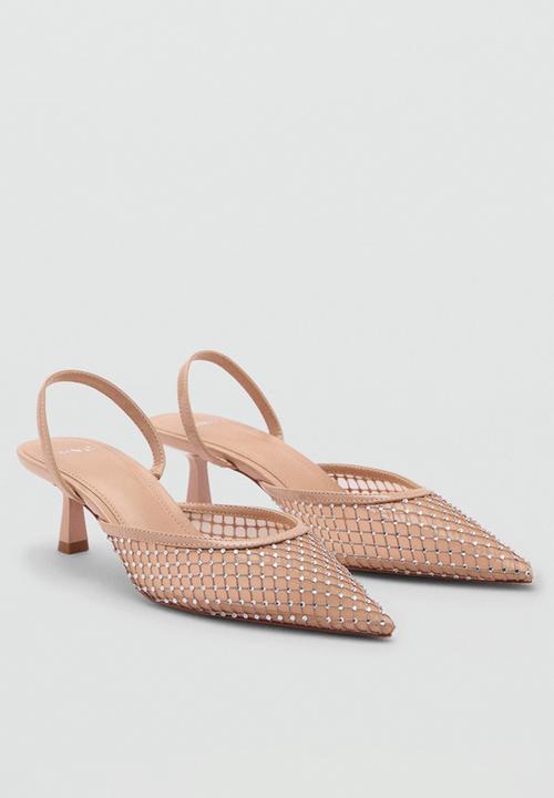 MANGO - Greta midi heel - light pastel pink