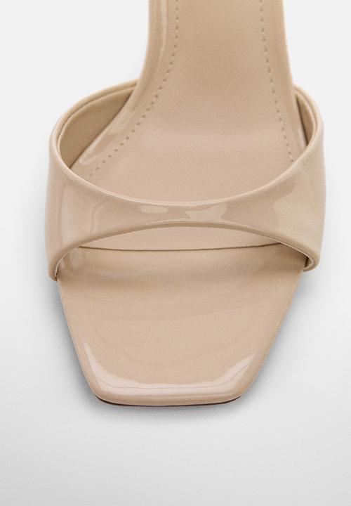 MANGO - Olen ankle strap heel - light beige