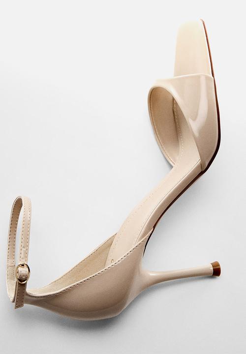 MANGO - Olen ankle strap heel - light beige