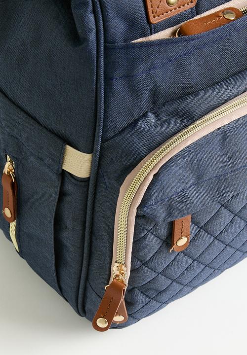 Pop Candy - Nappy bag - navy & brown