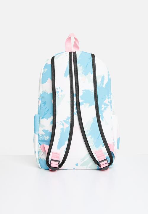 Pop Candy - 3 Piece abtract print bag set - blue
