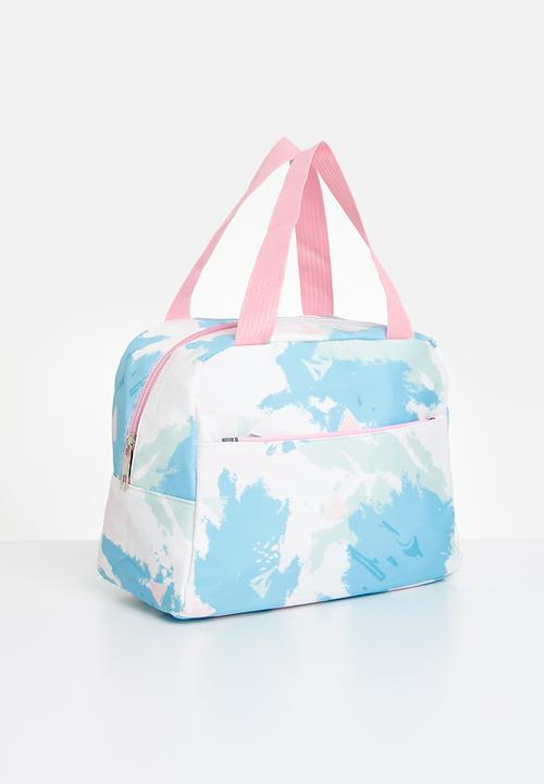 Pop Candy - 3 Piece abtract print bag set - blue