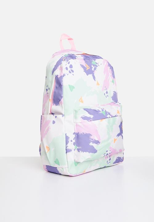 Pop Candy - 3 Piece abtract print bag set - purple