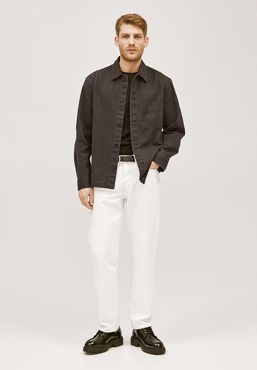 H&M - Regular fit twill shacket - dark brown