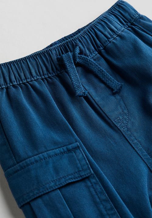 H&M - Cotton twill joggers - blue