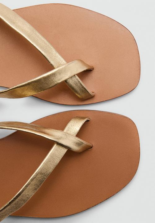 MANGO - Cudi ankle strap - gold