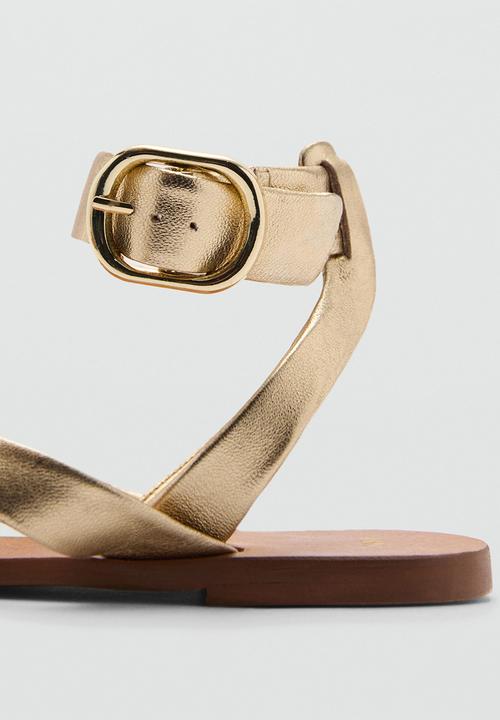 MANGO - Cudi ankle strap - gold