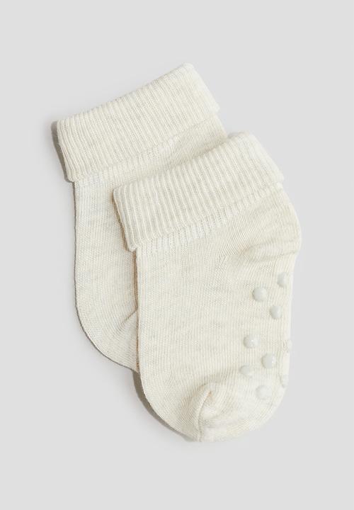 H&M - 3-Pack anti-slip-socks - dark grey marl black