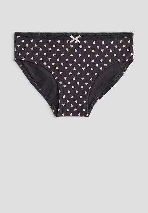 H&M - 5-Pack cotton briefs - light pink hearts